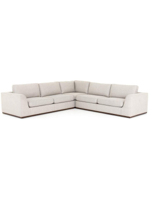 Colt 3 Piece Sectional, Aldred Silver