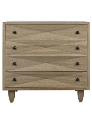 Noir Diamond Washed Walnut Chest