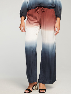 Stretch Silky Basics Wide Leg Easy Pant