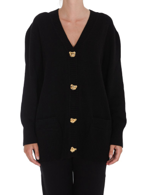 Moschino Teddy Button Knit Cardigan