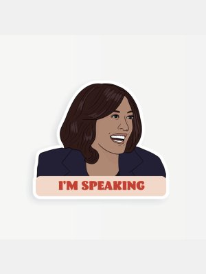 Kamala I'm Speaking Sticker