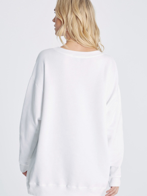 Groovy Roadtrip Sweatshirt | Clean White