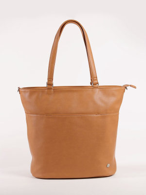 Citywalk Tote Cognac - Brushed Nickel Hardware