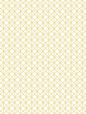 Lisbeth Geometric Lattice Wallpaper In Yellow From The Pacifica Collection By Brewster Home Fashions