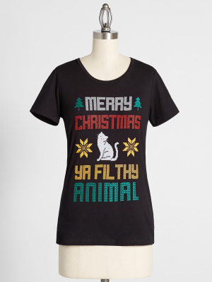 Filthy Animal Holiday Graphic Tee