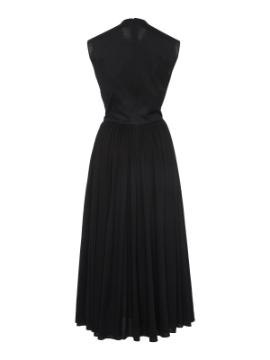 Sleeveless Pleated Dress