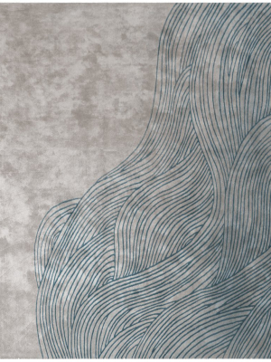 Continua Laguna Hand Tufted Rug In Blue Design By Second Studio