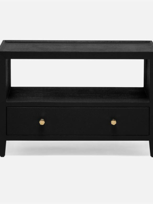 Jarin Low Double Nightstand Dark Navy