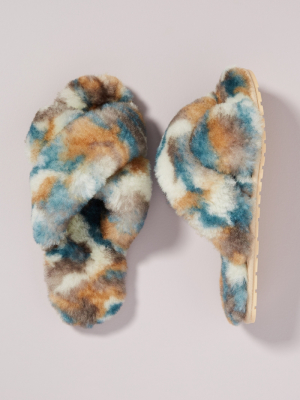 Emu Australia By Anthropologie Desert Tie-dye Mayberry Slippers