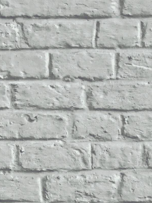 Melora Faux Brick Wallpaper In Grey By Bd Wall