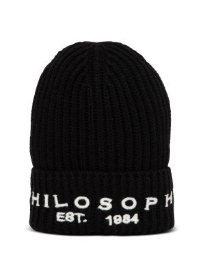 Philosophy Di Lorenzo Serafini Kids Logo Embroidered Beanie