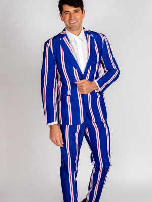 The Trust Funder | Blue Striped Suit