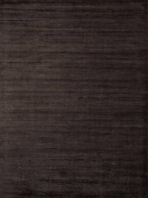 Basis Handmade Solid Dark Gray Area Rug