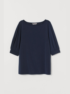 Crêped Jersey Top