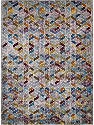 Lakeville Geometric Area Rug Multicolored