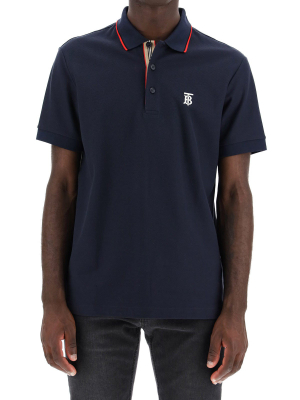 Burberry Icon Stripe Monogram Polo Shirt