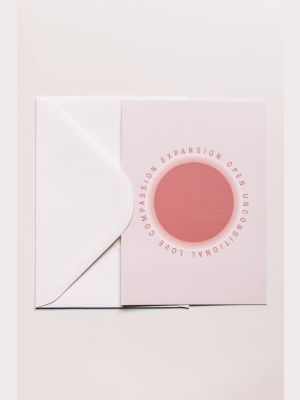 Pink Ray Notecard