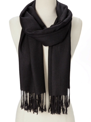 Dark Black Pashmina Scarf