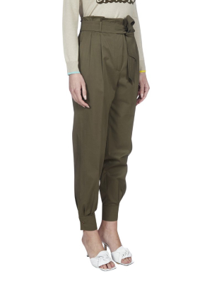 Max Mara Belted Cuffed Trousers