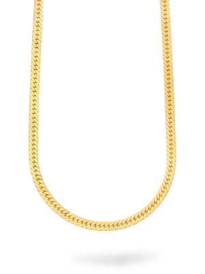 Liquid Gold Filled Herringbone Necklace