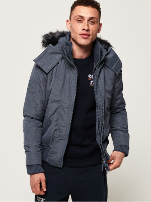 Microfibre Faux Fur Hood Sd-windbomber Jacket