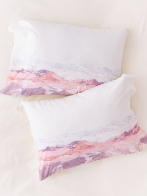 Iveta Abolina For Deny Pastel Mountains Iii Pillowcase Set