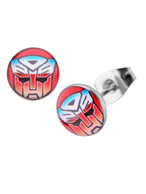 Women's Hasbro Transformers Autobot Graphic Stainless Steel Stud Earrings