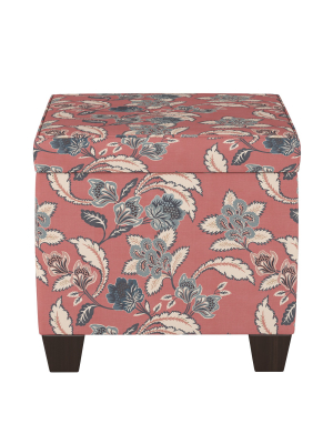 Storage Ottomans Faded Red Floral - Threshold™