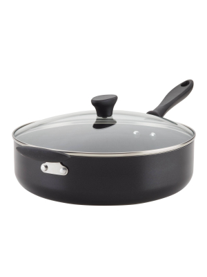 Farberware Reliance 6qt Covered Saute Pan With Helper Handle Black