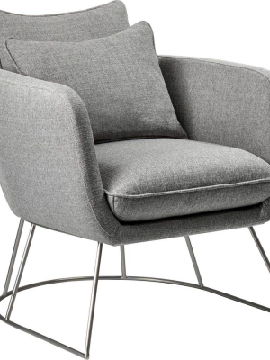 Steven Fabric Chair Light Gray