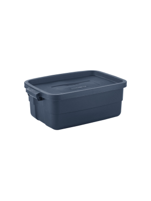 Rubbermaid Roughneck 10 Gallon Rugged Stackable Storage Tote Container (6 Pack)