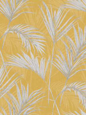 Dried Grass Wallpaper In Yellow By Walls Republic