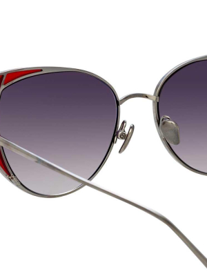 Linda Farrow Des Vouex C5 Cat Eye Sunglasses