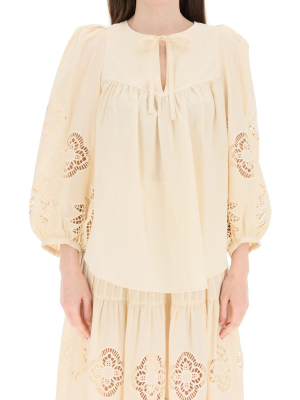 See By Chloé Guipure Lace Blouse