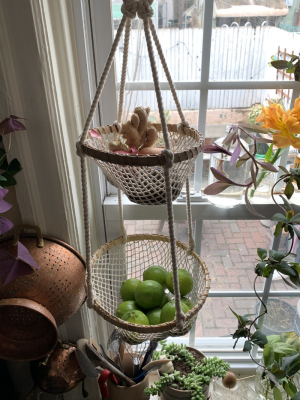 2-tier Hanging Net Fruit Basket
