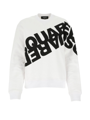 Dsquared2 Mirrored Logo Print Sweatshirt