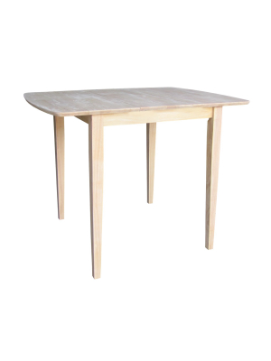 36" Table With Butterfly Extension Unfinished - International Concepts