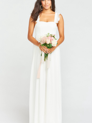 June Maxi Dress ~ Wedding Cake Chiffon