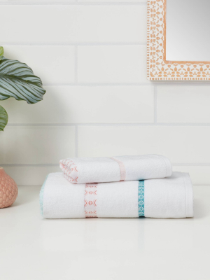 Cactus Striped Bath Towel - Opalhouse™