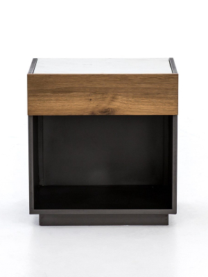 Holland Nightstand-grey Lacquer