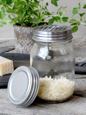 Glass Jar With Grater