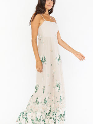 Lauren Tie Maxi Dress ~ Bouquet Toss