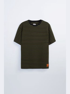 Structured Striped T-shirt