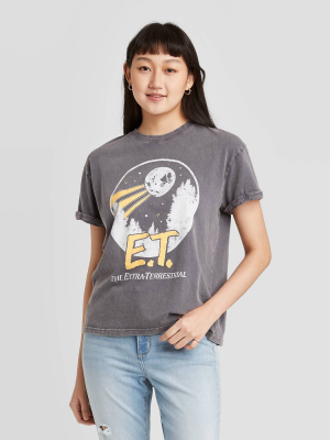 Women's Nbc Universal Et Short Sleeve Graphic T-shirt - Gray