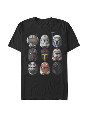 Men's Star Wars: The Clone Wars Helmet Choice T-shirt