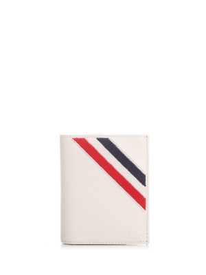 Thom Browne Rwb Stripe Bifold Wallet