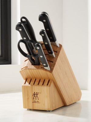 Zwilling Ja Henckels Pro 7pc Block Set Bamboo