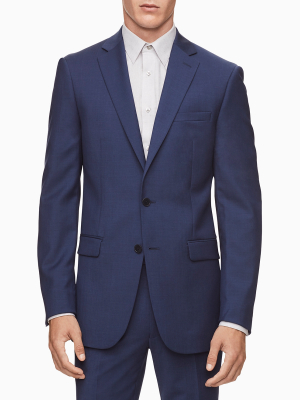 Skinny Fit Blue Suit Jacket