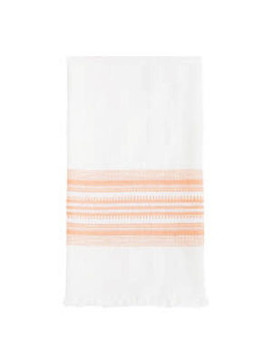 Archive New York Classic Tea Towel - White & Peach