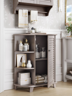 Ellsworth Floor Cabinet With Side Shelves - Riverridge Home